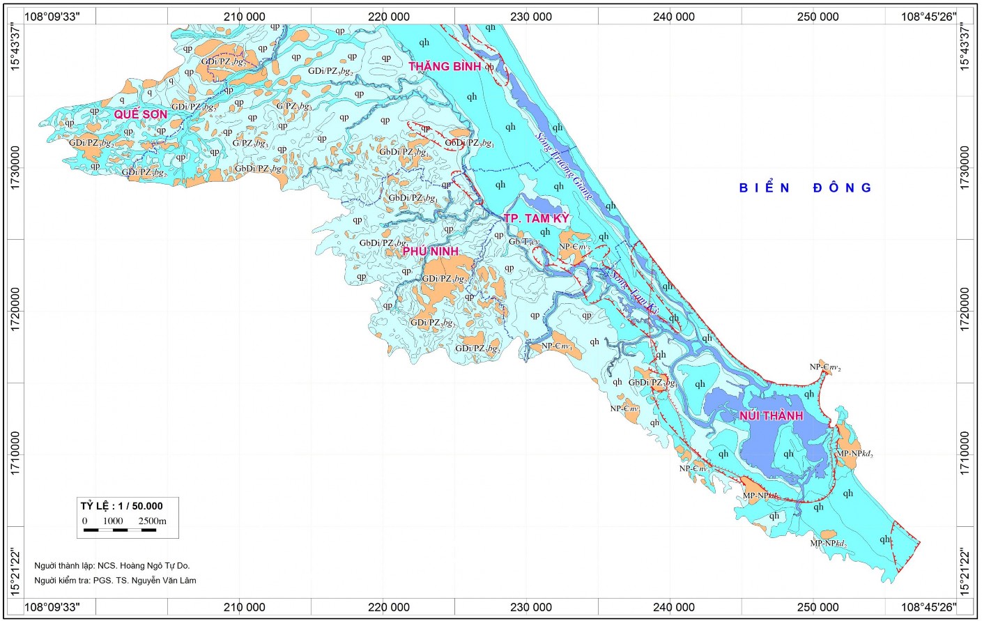 Hình 4 2 Bản đồ địa chất thủy văn vùng đồng bằng ven biển tỉnh Quảng 2