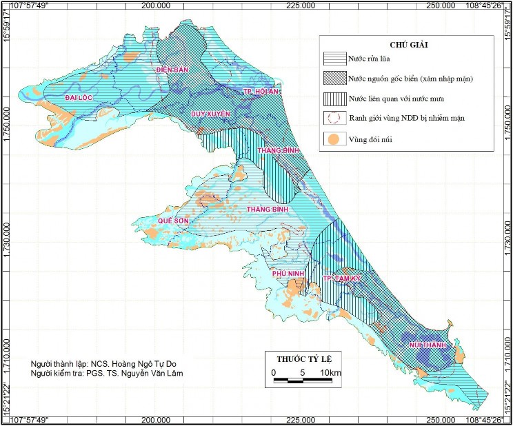 Hình 4 31 Sơ đồ phân vùng nguồn gốc nước dưới đất của TCN Pleistocen 2