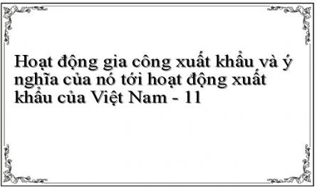 Hoạt động gia công xuất khẩu và ý nghĩa của nó tới hoạt động xuất khẩu của Việt Nam - 11