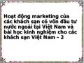 Hoạt động marketing của các khách sạn có vốn đầu tư nước ngoài tại Việt Nam và bài học kinh nghiệm cho các khách sạn Việt Nam - 2