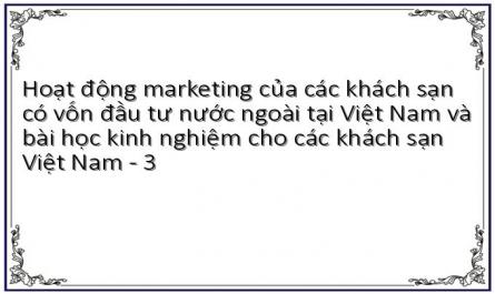 Nội Dung Chính Của Marketing Trong Kinh Doanh Khách Sạn