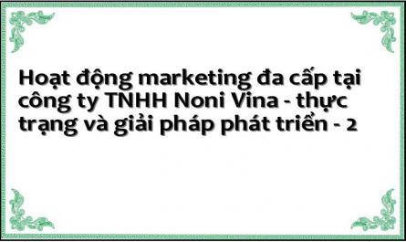 Hoạt động marketing đa cấp tại công ty TNHH Noni Vina - thực trạng và giải pháp phát triển - 2