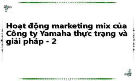 Hoạt động marketing mix của Công ty Yamaha thực trạng và giải pháp - 2