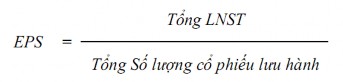 Đây là một chỉ số rất được các nhà đầu tư quan tâm chỉ số này cho 1
