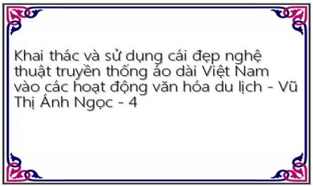 Khai thác và sử dụng cái đẹp nghệ thuật truyền thống áo dài Việt Nam vào các hoạt động văn hóa du lịch - Vũ Thị Ánh Ngọc - 4