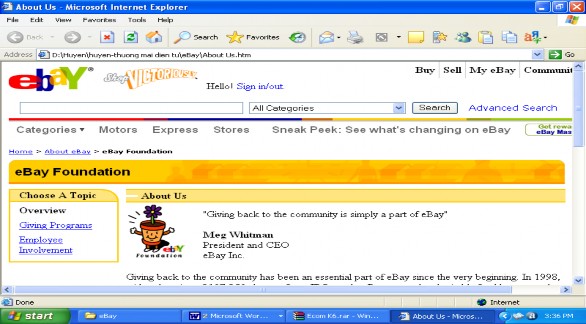 Đây là trang Web đấu giá trực tuyến thuộc sở hữu của tập đoàn Echo Bay 4