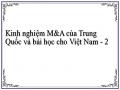 Kinh nghiệm M&A của Trung Quốc và bài học cho Việt Nam - 2