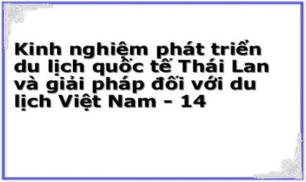 Kinh nghiệm phát triển du lịch quốc tế Thái Lan và giải pháp đối với du lịch Việt Nam - 14