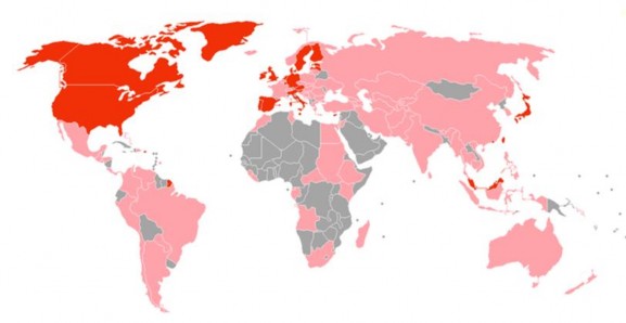 Các nước bị suy thoái kinh tế các nước bị ảnh hưởng nặng nề Nguồn 2