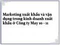 Những Vấn Đề Tồn Tại Trong Chiến Lược Marketing Xuất Khẩu Của Công Ty May 10