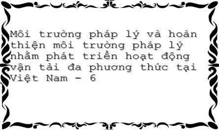 Nguồn Luật Điều Chỉnh Hoạt Động Vận Tải Đa Phương Thức Ở Việt Nam.
