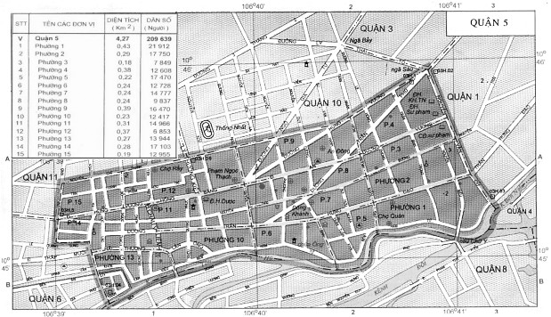 Diện tích tự nhiên là 4 27 km2 chiếm 0 2 diện tích thành phố là một trong 3