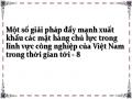 Định Hướng Chung Nhằm Phát Triển Mặt Hàng Xuất Khẩu Chủ Lực Trong Lĩnh Vực Công Nghiệp Của Việt Nam