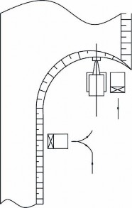 Hình 3 1 Sơ đồ nhận tải quay đảo chiều nạp xe 1 bên Từ hình 3 1 và 3 2 cho 1