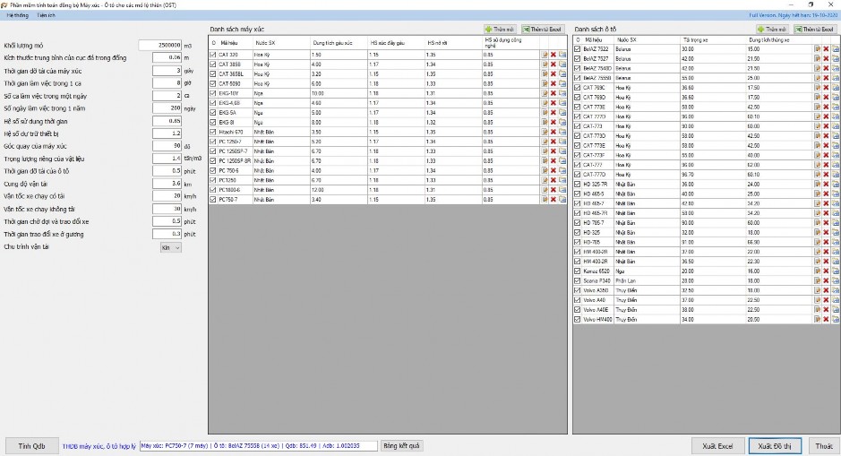 Hình 4 1 Tính toán đồng bộ máy xúc ôtô mới cho mỏ than Cao Sơn Hình 4 2 Đồ 2