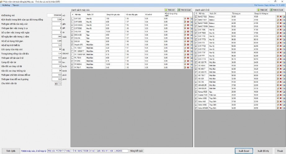 Hình 4 7 Tính chọn đồng bộ máy xúc – ôtô đối với thiết bị xúc bốc có 4