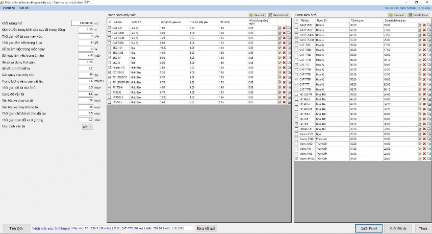 Hình 4 16 Tính toán đồng bộ máy xúc ôtô có sẵn cho mỏ than Đèo Nai với chu 1
