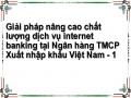 Giải pháp nâng cao chất lượng dịch vụ internet banking tại Ngân hàng TMCP Xuất nhập khẩu Việt Nam