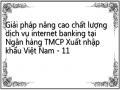 Giải pháp nâng cao chất lượng dịch vụ internet banking tại Ngân hàng TMCP Xuất nhập khẩu Việt Nam - 11