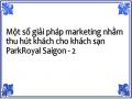Một số giải pháp marketing nhằm thu hút khách cho khách sạn ParkRoyal Saigon - 2