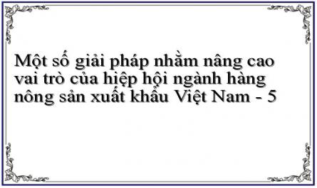 Thực Trạng Chung Về Hoạt Động Của Các Hiệp Hội Ngành Hàng Nông Sản Xuất Khẩu Việt Nam