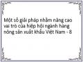 Hoạt Động Xúc Tiến Thương Mại Của Hiệp Hội Hồ Tiêu Việt Nam