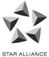 Logo của liên minh Star Alliance bắt đầu từ năm 2004 Star Alliance đã chia các 1