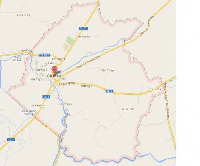 Hình 3 1 Bản đồ hành chính Thành phố Cà Mau 3 1 1 Địa giới hành chính Thành 1