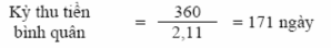 Bảng 2 7 Tình hình quản trị và sử dụng các khoản phải thu Như vậy vòng quay 9