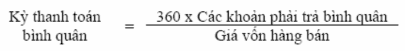 Bảng 2 12 Chu kỳ vận động tiền mặt Mục tiêu của Công ty là rút ngắn chu 11