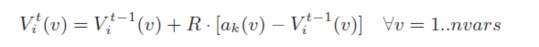 Với V i là vector của đỉnh i t là bước lặp hiện tại và a k là vector kết 8
