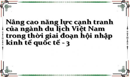 Các Tiêu Chí Đánh Giá Năng Lực Cạnh Tranh Của Ngành Dịch Vụ Du Lịch