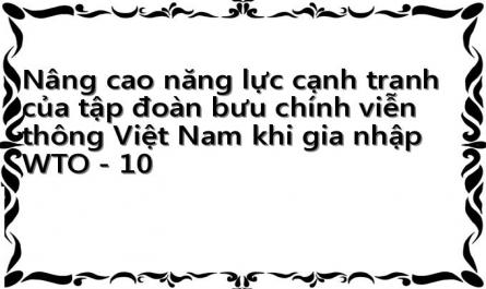 Nâng cao năng lực cạnh tranh của tập đoàn bưu chính viễn thông Việt Nam khi gia nhập WTO - 10
