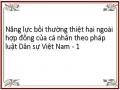 Năng lực bồi thường thiệt hại ngoài hợp đồng của cá nhân theo pháp luật Dân sự Việt Nam