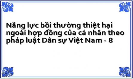 Năng lực bồi thường thiệt hại ngoài hợp đồng của cá nhân theo pháp luật Dân sự Việt Nam - 8