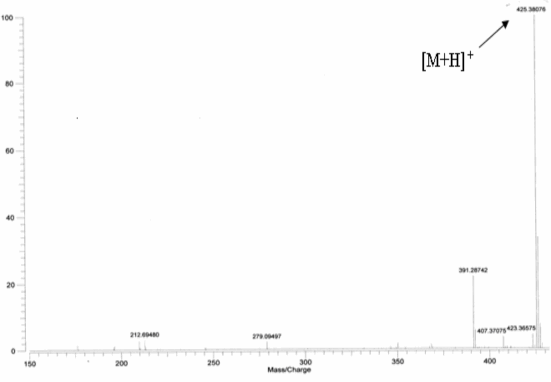 Hình 3 2 Phổ khối phân giải cao của chất 67 Cyclomusalenon 3