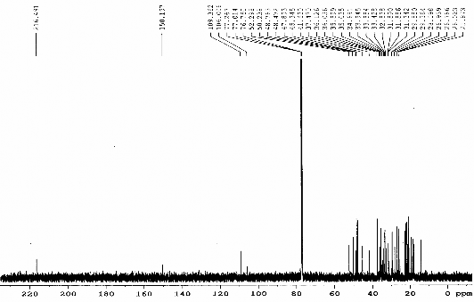 Hình 3 7 Phổ 13 C NMR CDCl 3 125 MHz của chất 68 Cyclolaucadenon Hình 3 8 Phổ 13 5