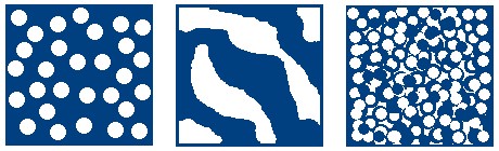 a c b Hình 1 1 Các dạng phân bố pha trong vật liệu cao su blend không tương 1