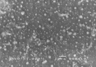 Hình 3 16 Ảnh SEM bề mặt mẫu vật liệu NBR CR tỷ lệ 50 50 Hình 3 17 Ảnh SEM 1