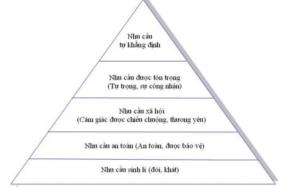 Hình 3 Tháp nhu cầu theo A Maslow Nguồn Lê Thế Giới Nguyễn Xuân Lãn 2004 1