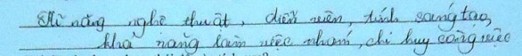 Về kĩ năng HS đã xây dựng được nhiều kĩ năng mà trước học tập theo DA HS 1