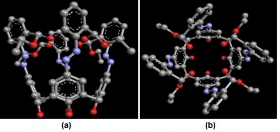 Hình 3 25 Cấu trúc không gian tối ưu của TEAC a nhìn từ mặt bên b nhìn từ 1