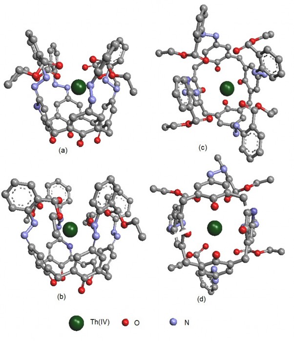 Hình 3 28 Cấu trúc phức TEAC Th IV tối ưu hóa bằng ArgusLab a b theo hướng 1