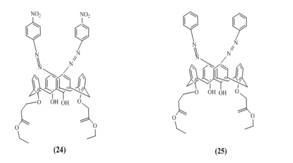 Hình 1 15 Hai azocalixaren tạo phức chọn lọc với Eu 3 Ngoài phức chất với ion 3