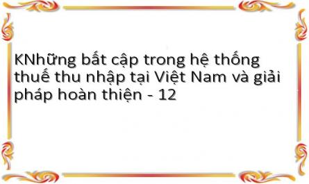 KNhững bất cập trong hệ thống thuế thu nhập tại Việt Nam và giải pháp hoàn thiện - 12