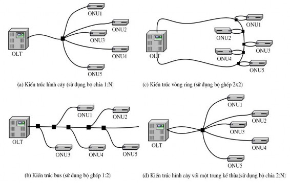 Hình 2 4 Kiến trúc mạng quang thụ động 6