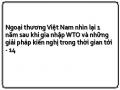 Ngoại thương Việt Nam nhìn lại 1 năm sau khi gia nhập WTO và những giải pháp kiến nghị trong thời gian tới - 14