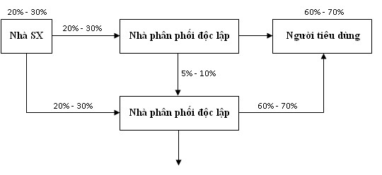 Sản phẩm chỉ đến được tay người tiêu dùng khi đi qua một nhà phân phối 6
