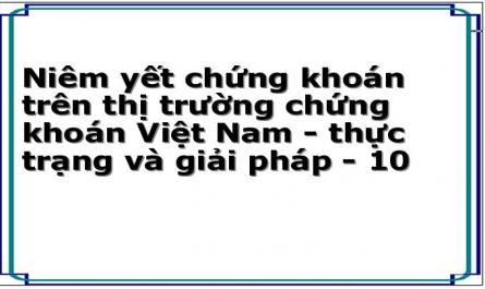 I. Định Hướng Phát Triển Thị Truờng Chứng Khoán Việt Nam