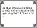 Giải pháp nâng cao chất lượng công tác marketing tại chi nhánh Ngân hàng TMCP Á Châu Hà Nội